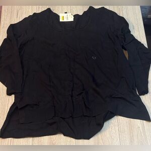 Lane Bryant Black Long Sleeve Top shirt